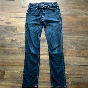 WHBM Medium Wash Mid-rise Slim Jeans